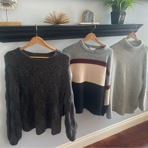 Lot of 3 winter sweaters